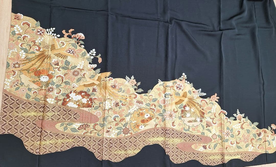 着物リメイクワンピース3609