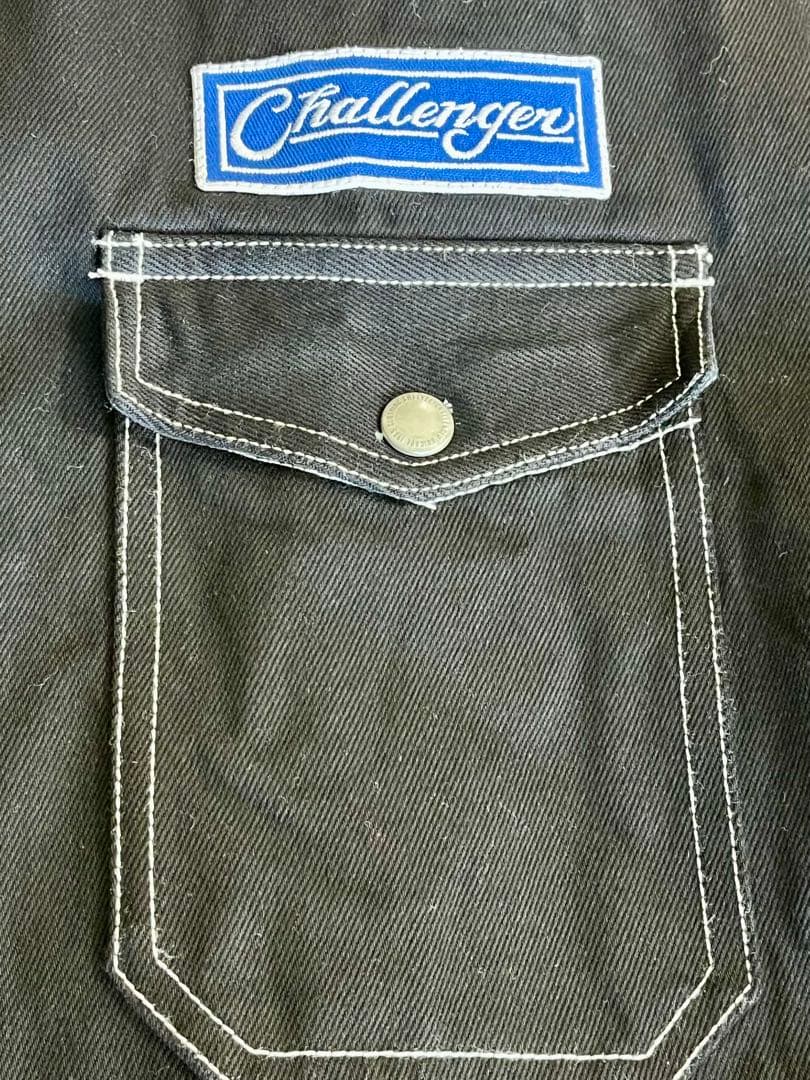 超美品CHALLENGER デニムライニングシャツジャケット