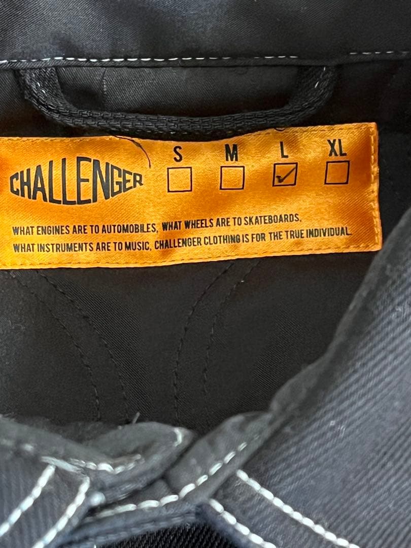 超美品CHALLENGER デニムライニングシャツジャケット