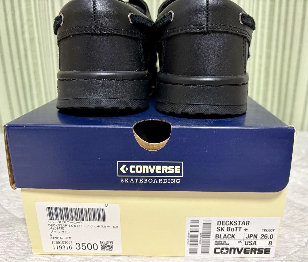 靴 CONVERSE DECKSTAR SK BoTT + BLACK 8