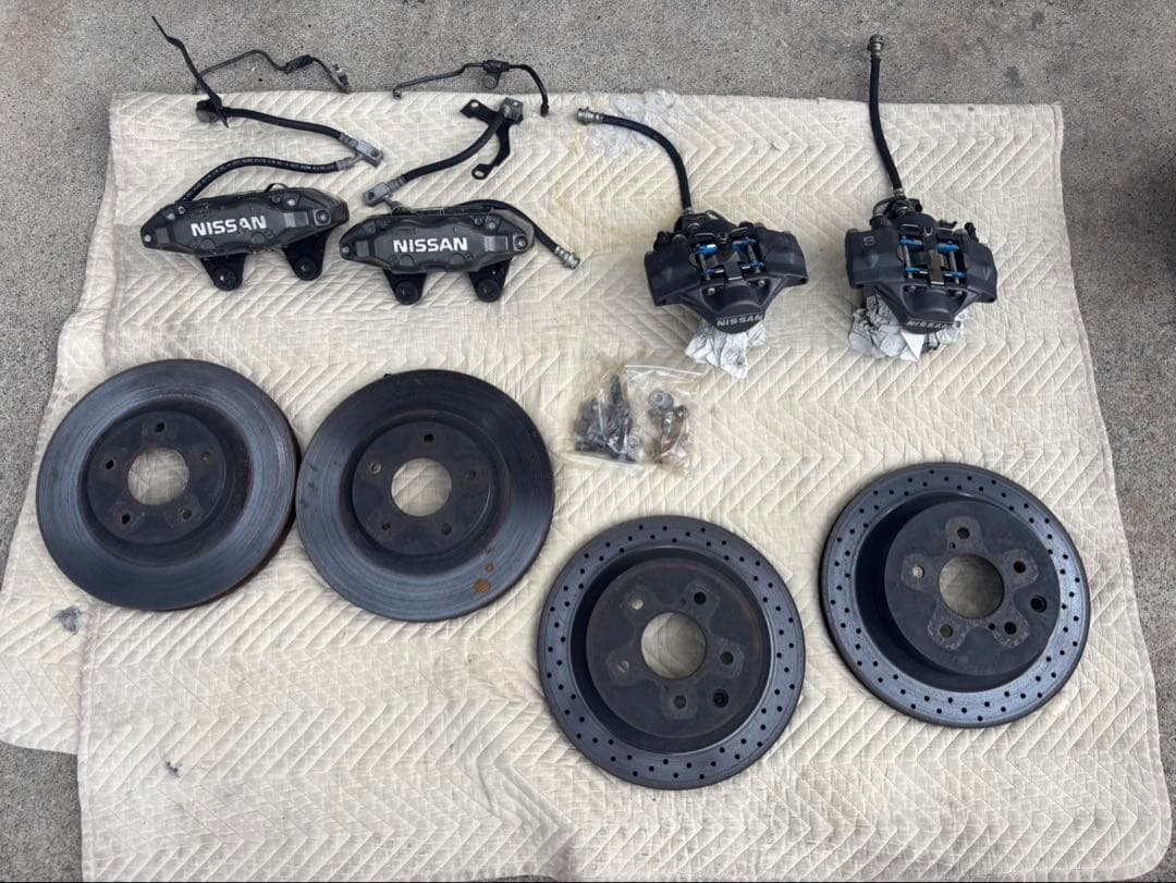 BNR32スカイラインGT-R純正前後キャリパー＆ローターフルSET