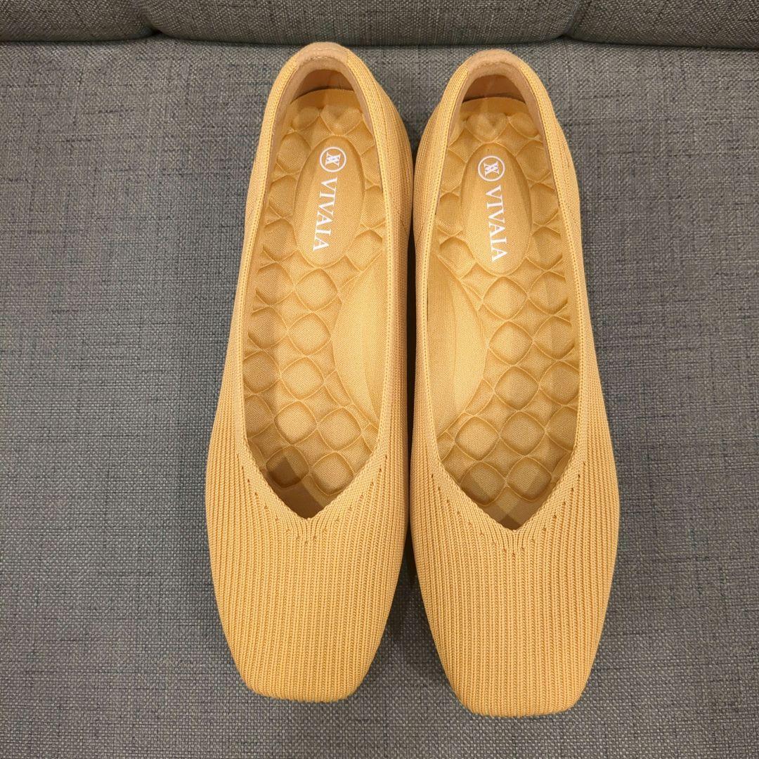 ★新品★ VIVAIA 靴 フラットシューズ 長時間履ける イエロー 23.5