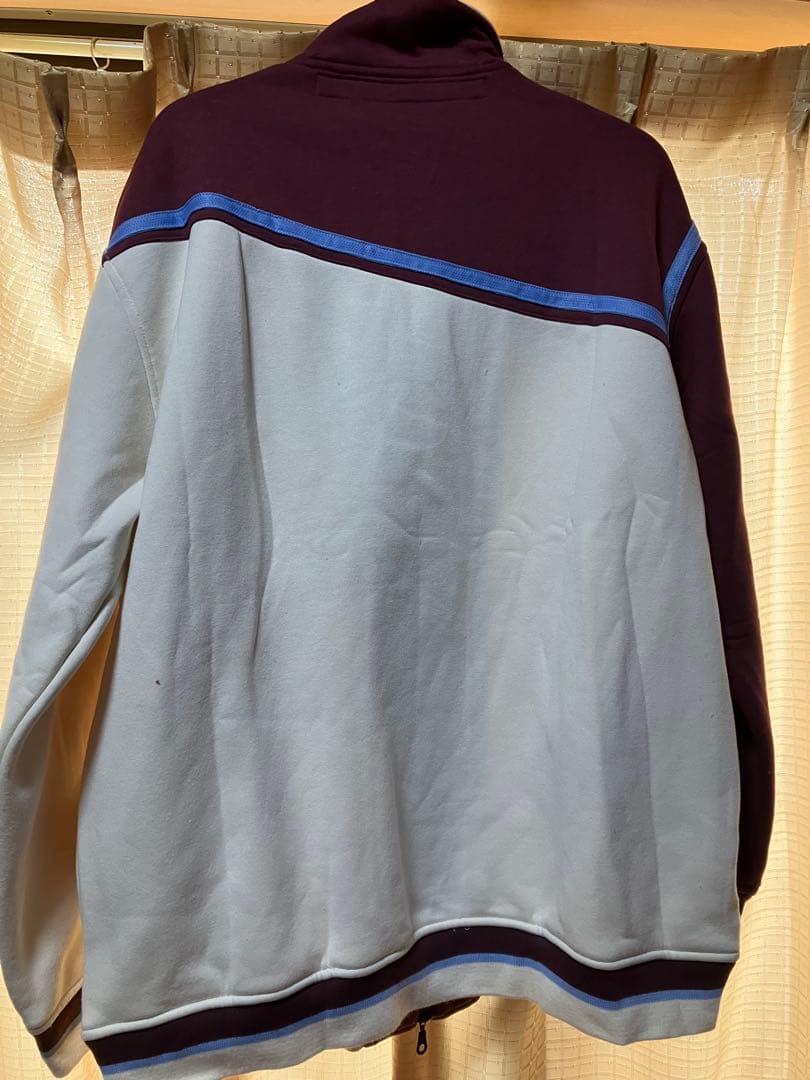 GIRBAUD ジャージ 38 マルーン/ホワイト