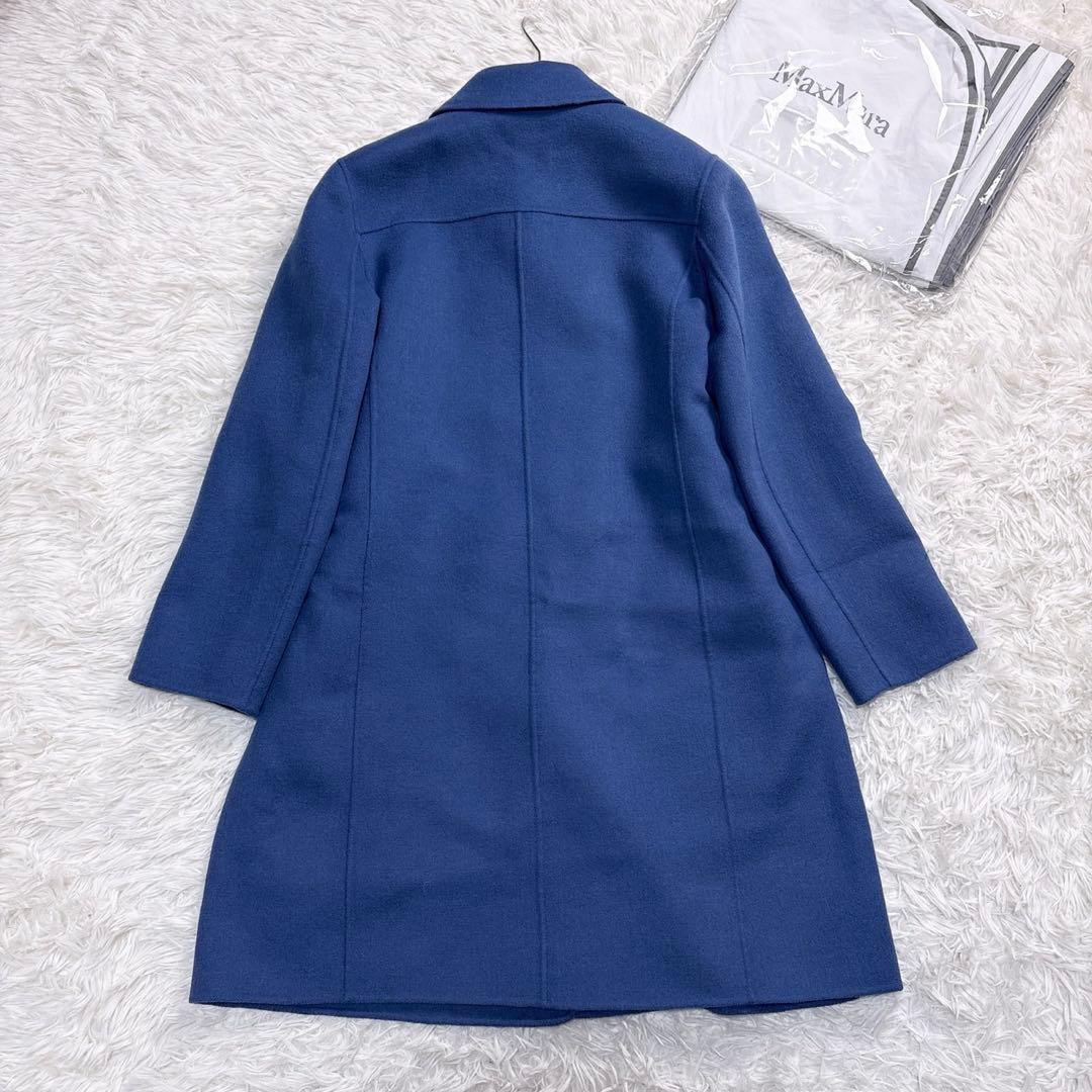極美品 エスマックスマーラ クチートアマーノ ダブルフェイス チェスターコート
