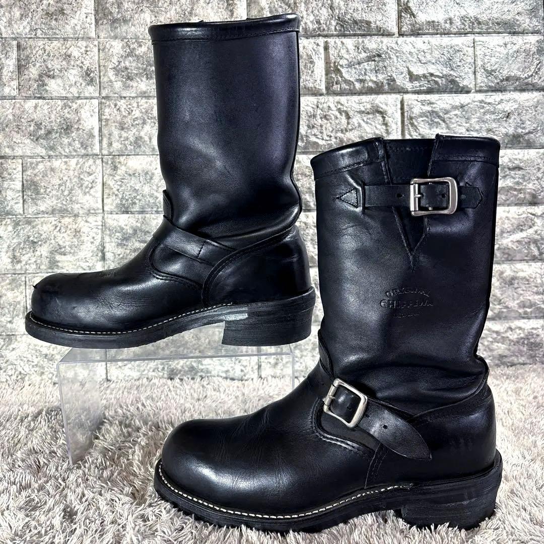 チペワ 1901M87 廃番 エンジニアブーツ USA製 黒タグ ブラック