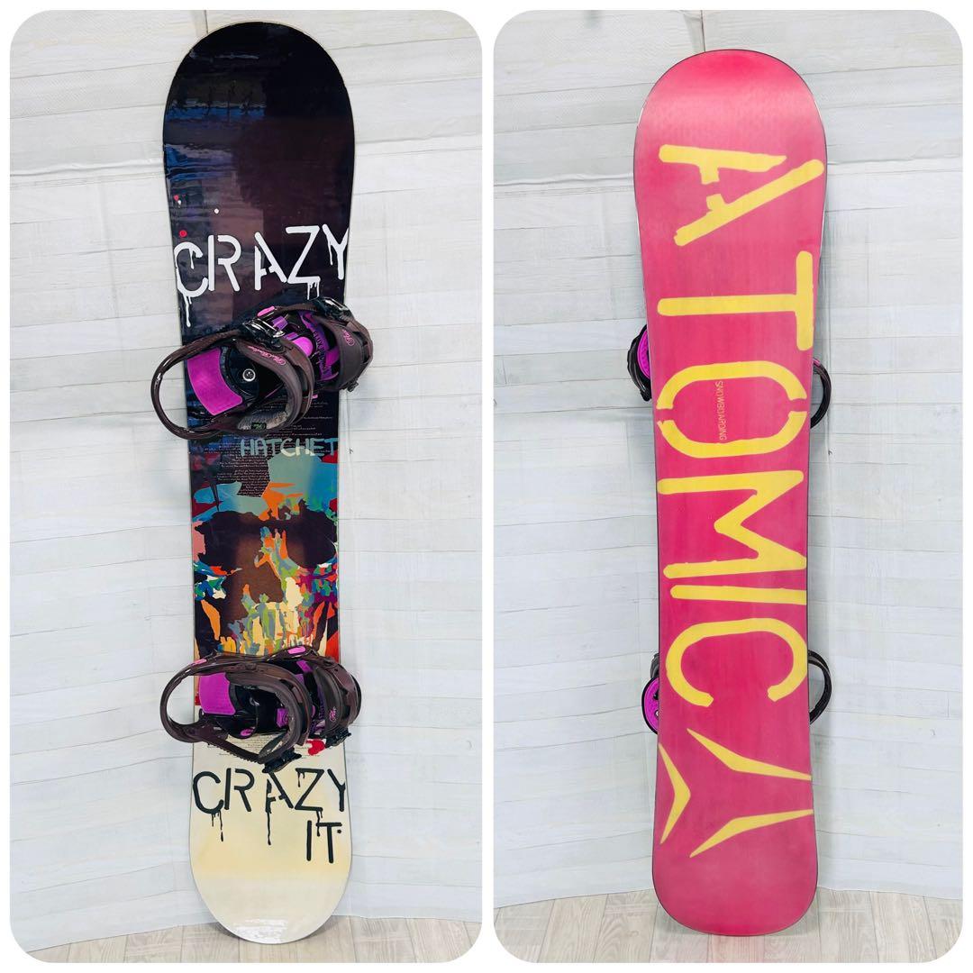 アトミックCRAZY 153cm、FLUX Titan M、25.5 BOA式