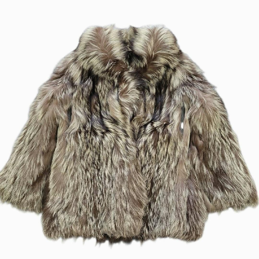 サガフォックス　金サガ　ブルーフォックス　毛皮　ショートコート　ジャケット