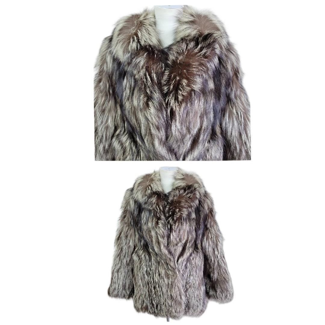 サガフォックス　金サガ　ブルーフォックス　毛皮　ショートコート　ジャケット