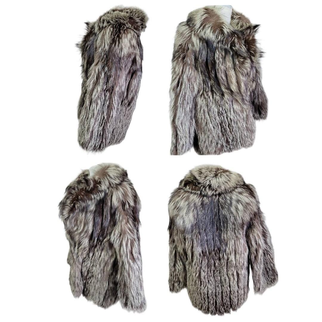 サガフォックス　金サガ　ブルーフォックス　毛皮　ショートコート　ジャケット