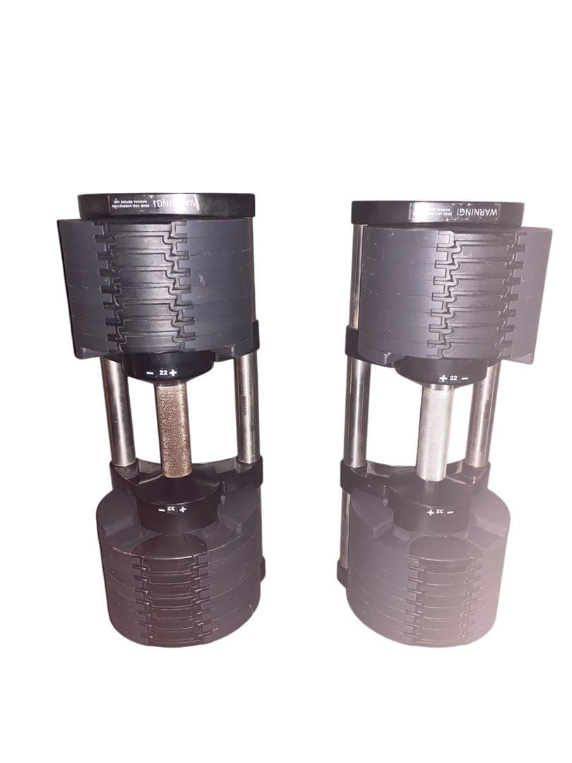 NUO NUOBELL 可変式ダンベル 32キロ2個、スタンド1/4梱包　その①