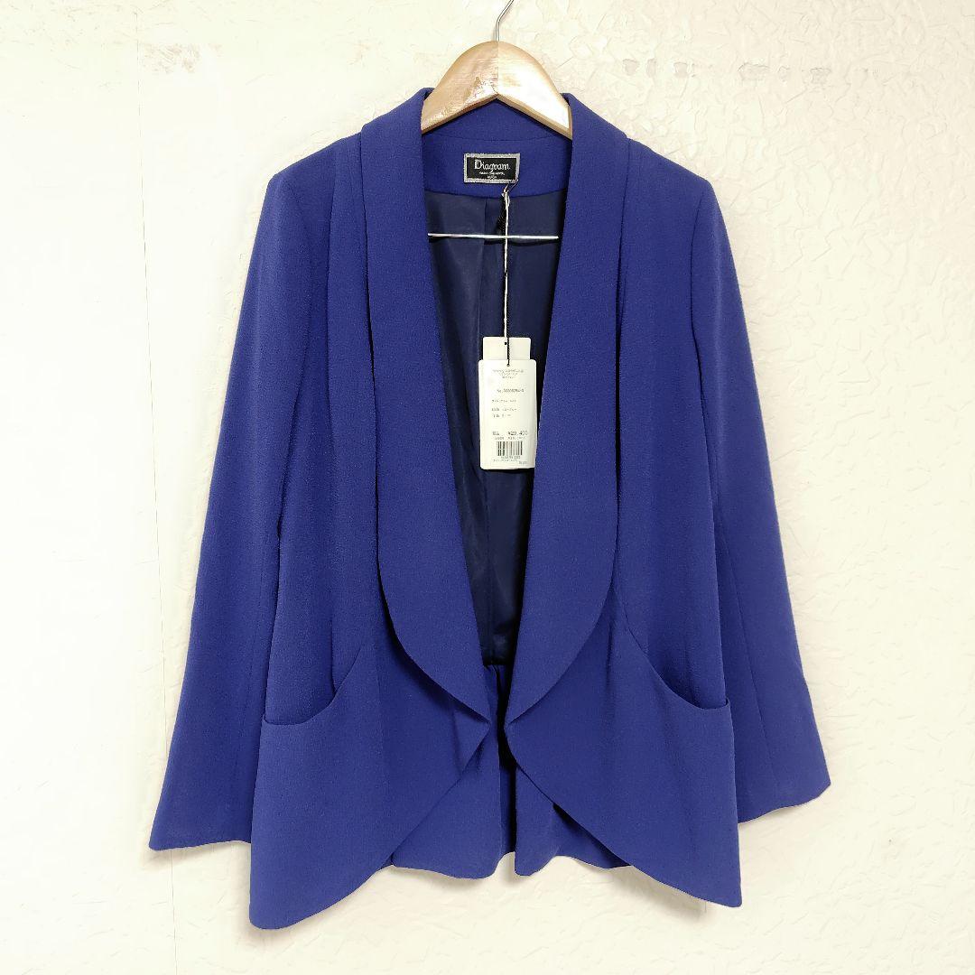 未使用 Diagram ペプラム ショールカラー ジャケット ダイアグラム 新品