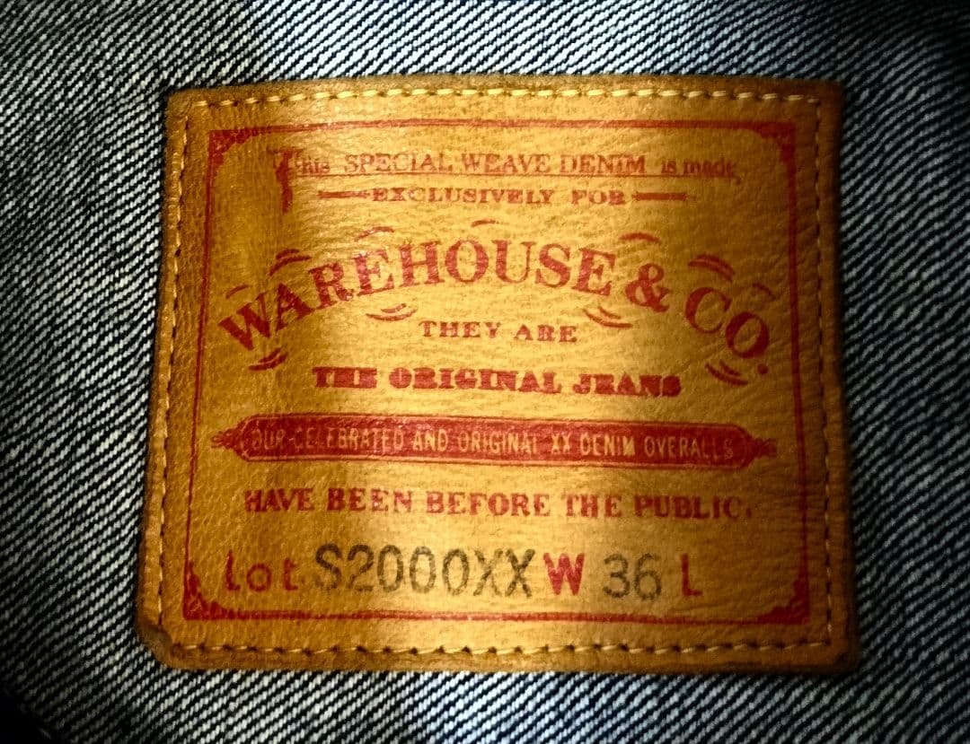 【色落ち極上品】 ウエアハウス DSB S2000XX 大戦モデル 36