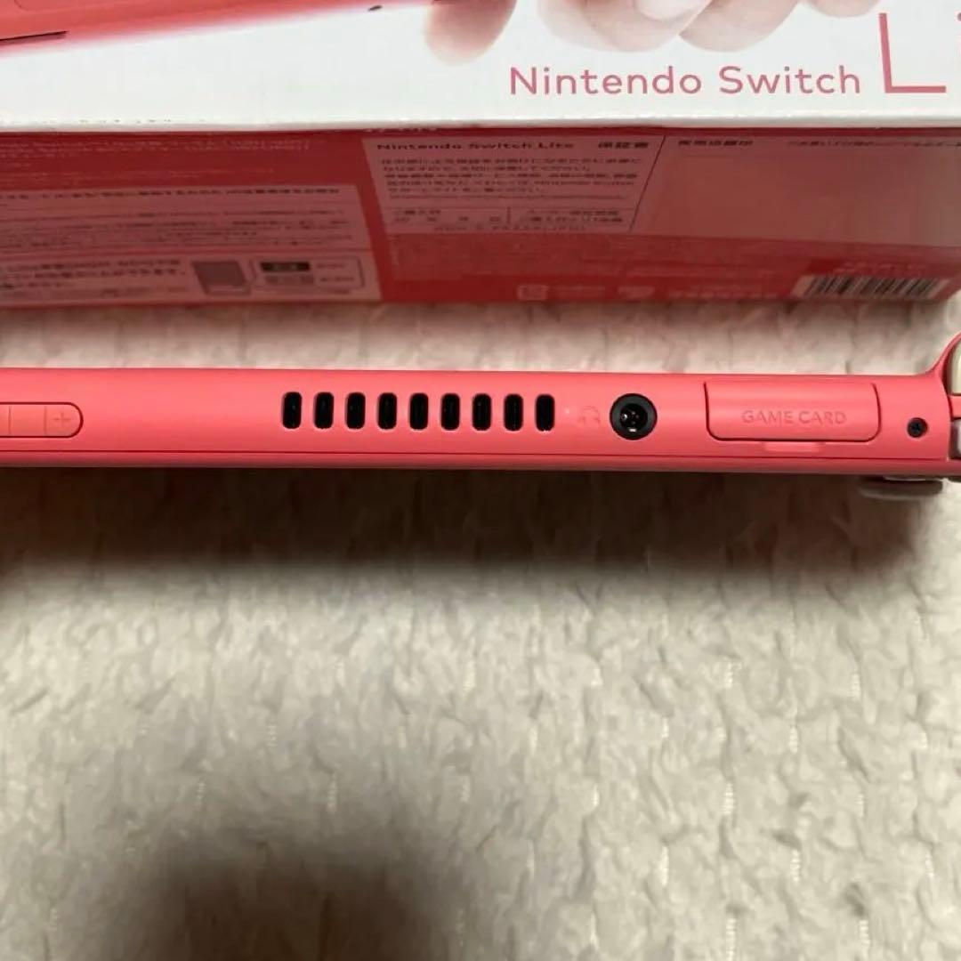 Switch Lite 箱 充電器付き ピンク 本体 初期化済み