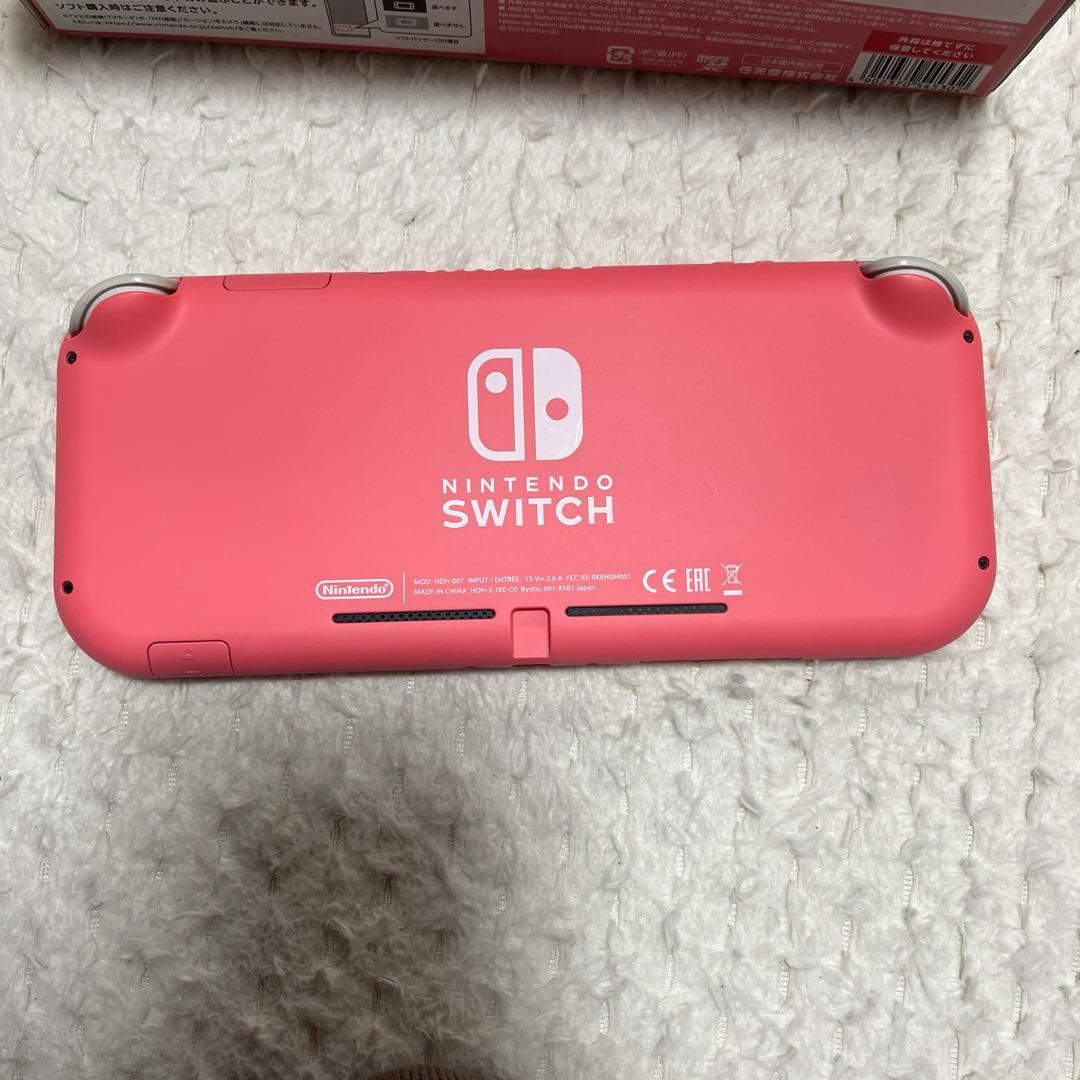 Switch Lite 箱 充電器付き ピンク 本体 初期化済み