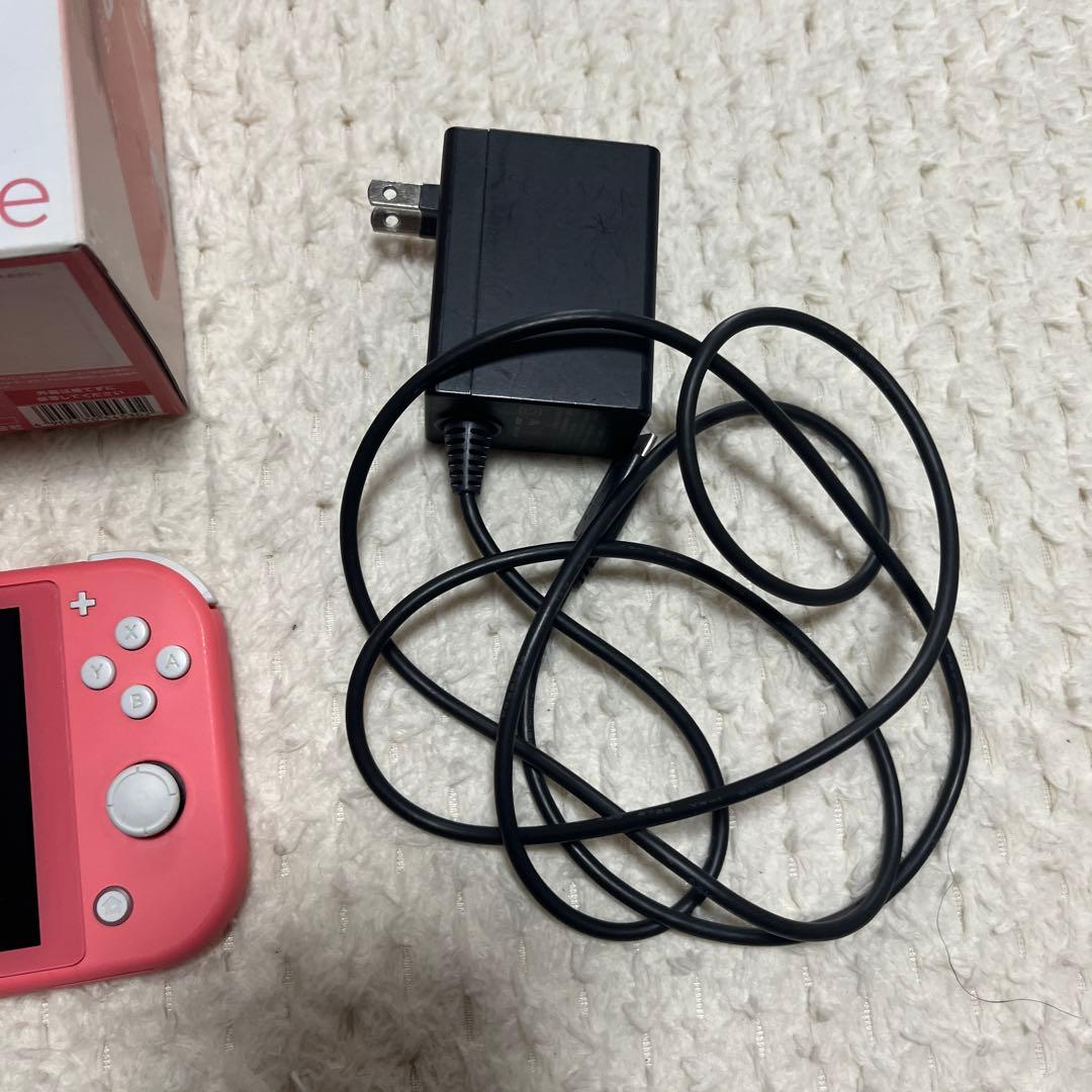 Switch Lite 箱 充電器付き ピンク 本体 初期化済み