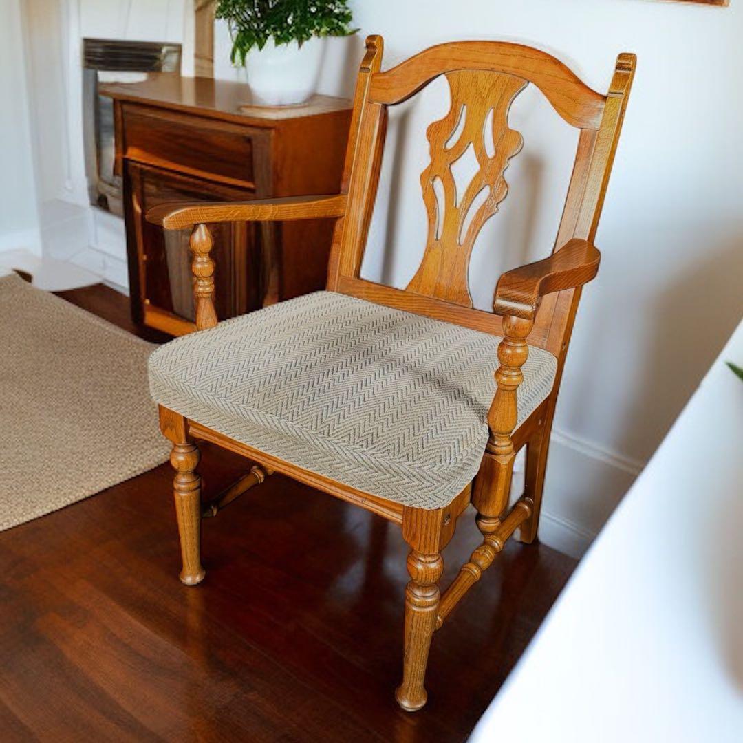 HR803 三越ブルージュ　アームチェア　ダイニングチェア