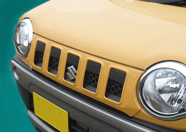 【純正色塗装仕上げ】フロントグリル：ハスラー〔初代〕★カバータイプ