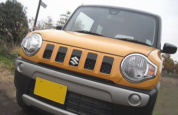 【純正色塗装仕上げ】フロントグリル：ハスラー〔初代〕★カバータイプ