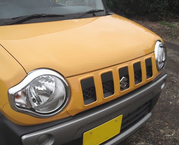 【純正色塗装仕上げ】フロントグリル：ハスラー〔初代〕★カバータイプ