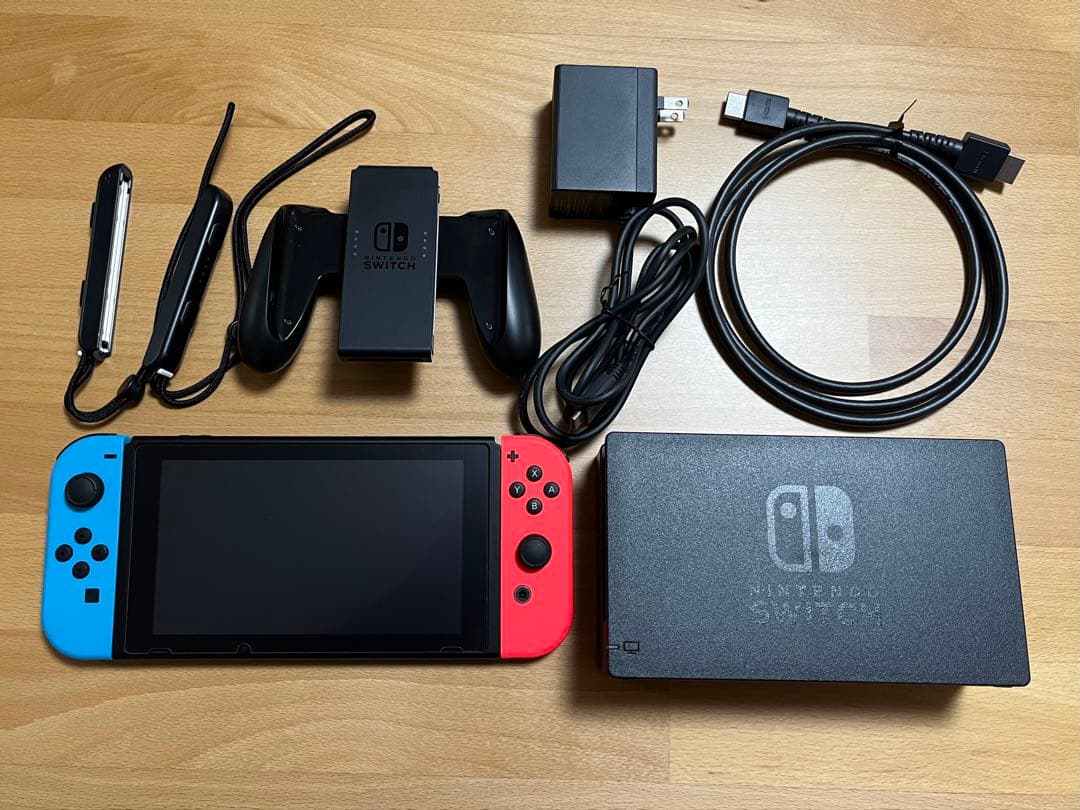 美品 Nintendo Switch 本体 ネオンブルー ネオンレッド