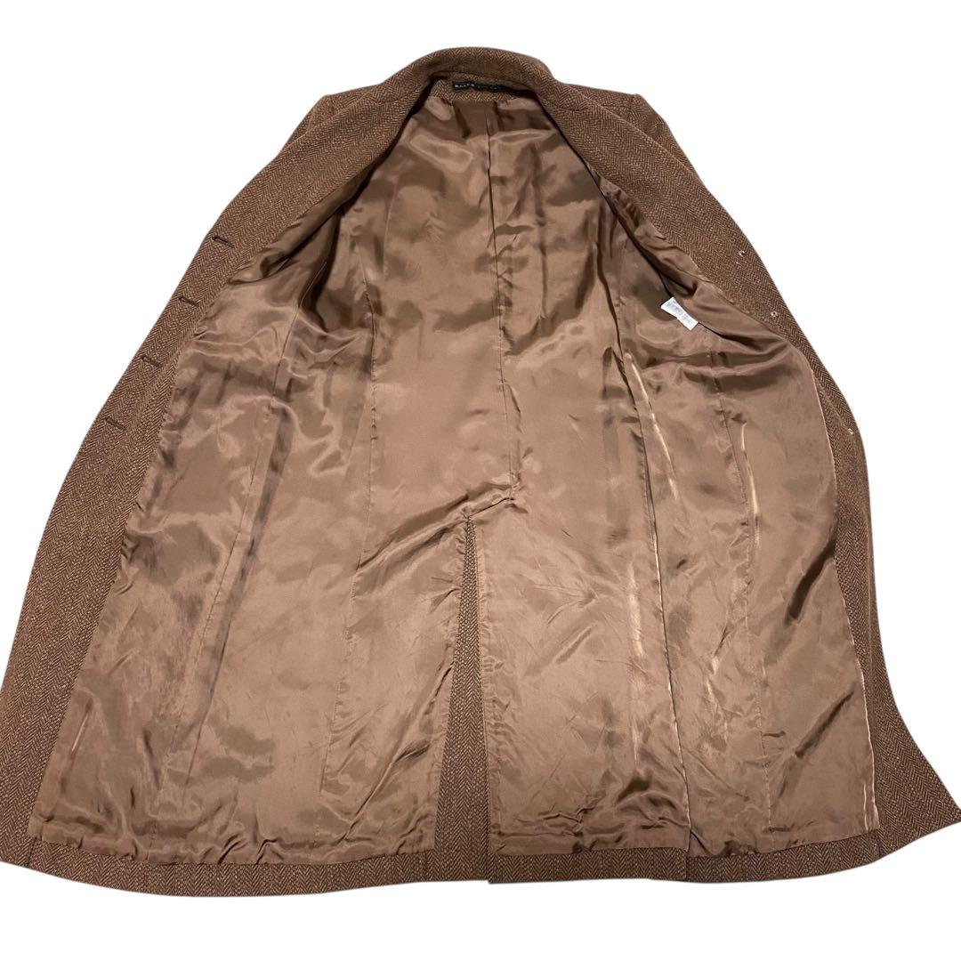 RALPH LAUREN ラルフローレン【美品】ツイード ロングチェスターコート