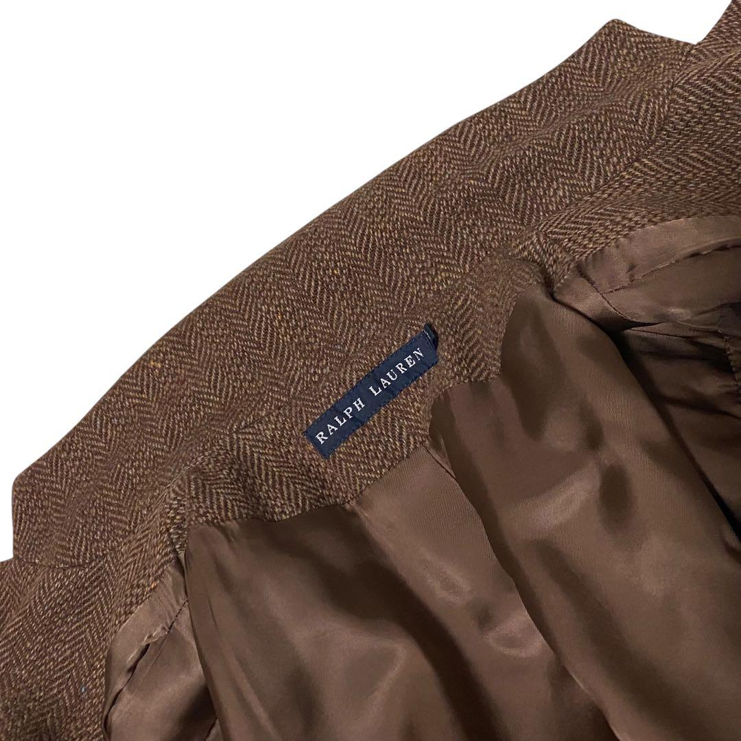 RALPH LAUREN ラルフローレン【美品】ツイード ロングチェスターコート