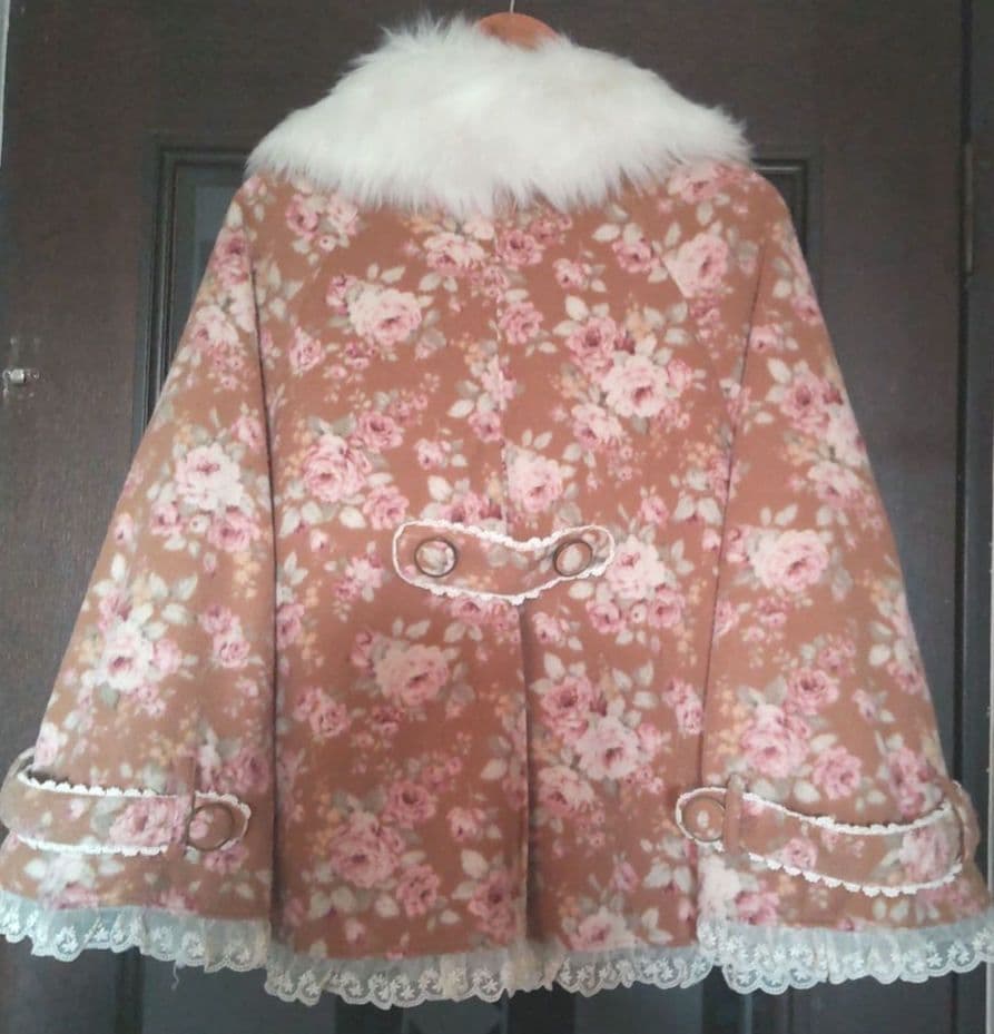 リズリサ 花柄 コート マント 平成レトロ