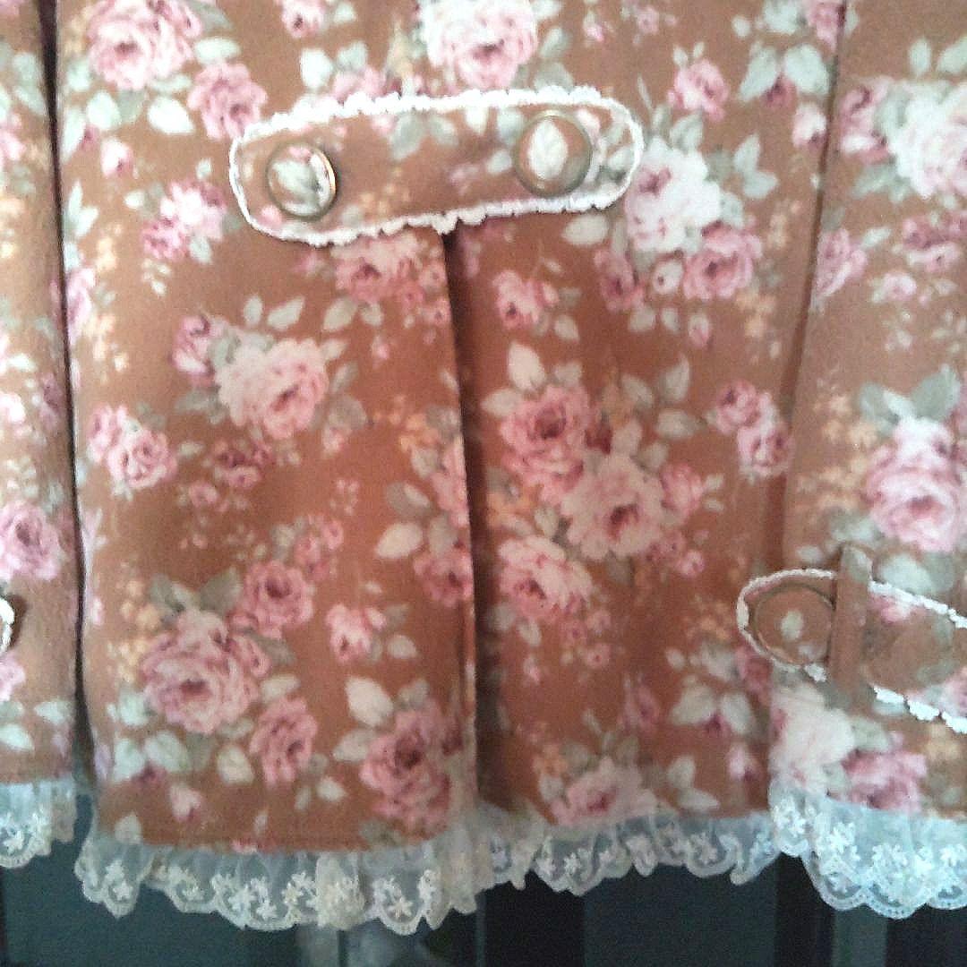 リズリサ 花柄 コート マント 平成レトロ