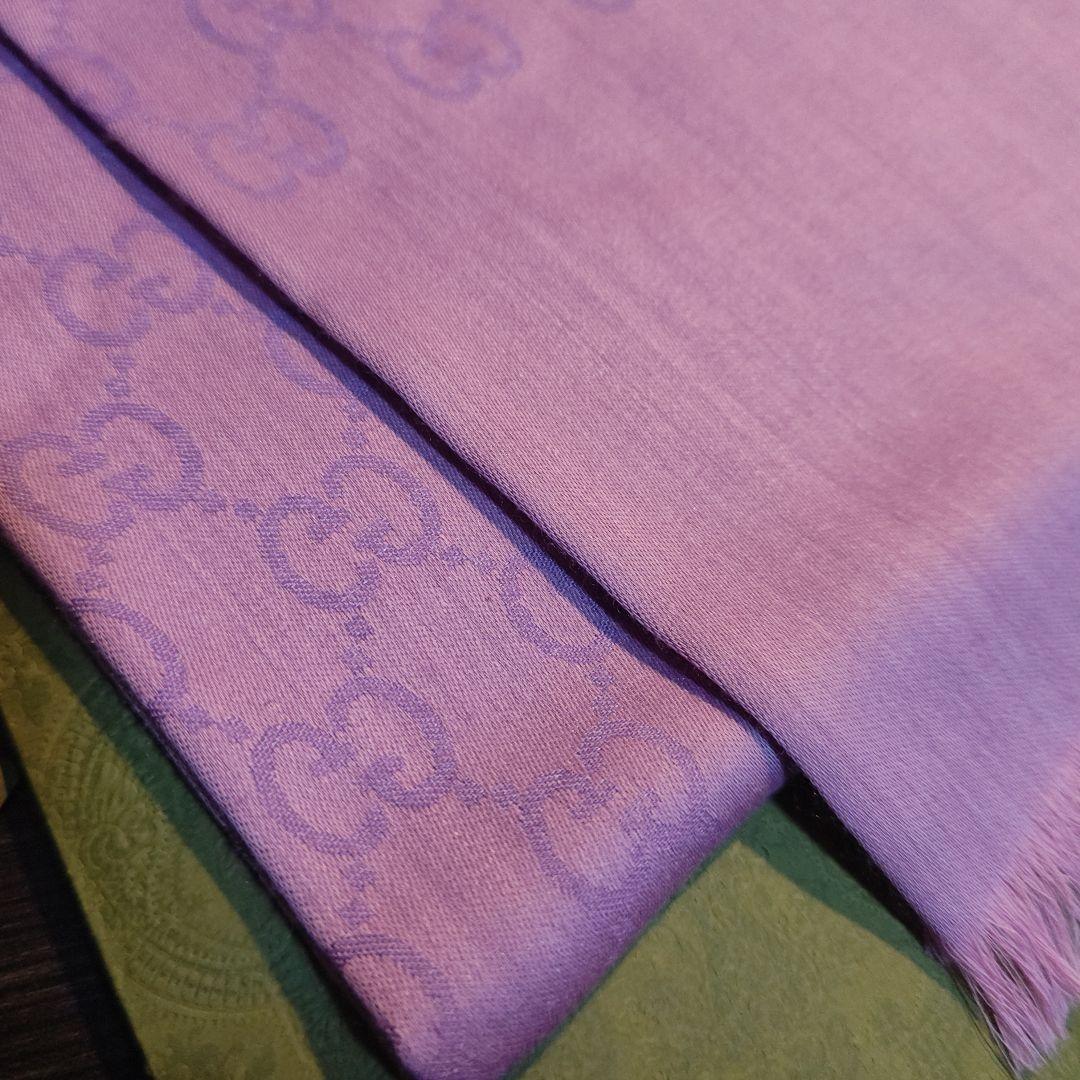 専用❤新品箱付き❤GUCCI マフラー ショール ストール スカーフ❤薄手紫❤