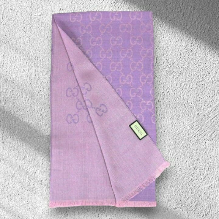 専用❤新品箱付き❤GUCCI マフラー ショール ストール スカーフ❤薄手紫❤