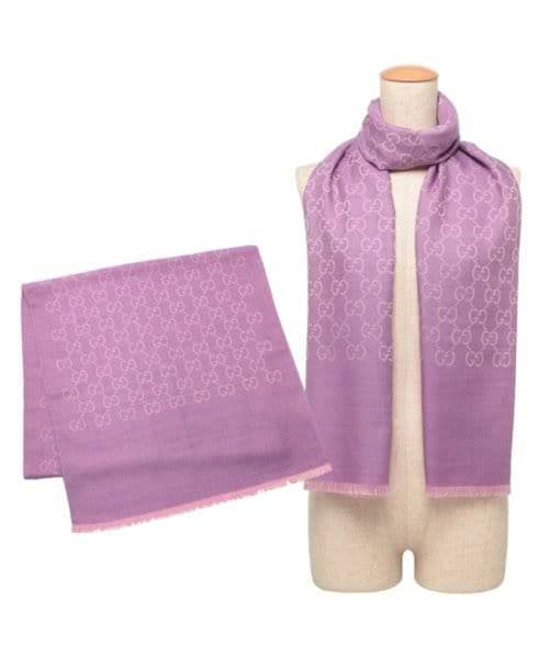 専用❤新品箱付き❤GUCCI マフラー ショール ストール スカーフ❤薄手紫❤