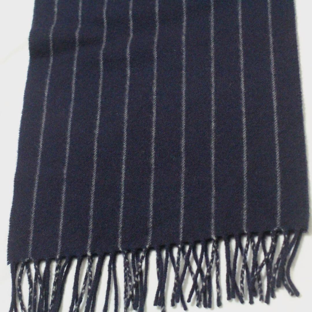 ジョシュアエリス Joshua Ellis カシミヤ ストライプ マフラー
