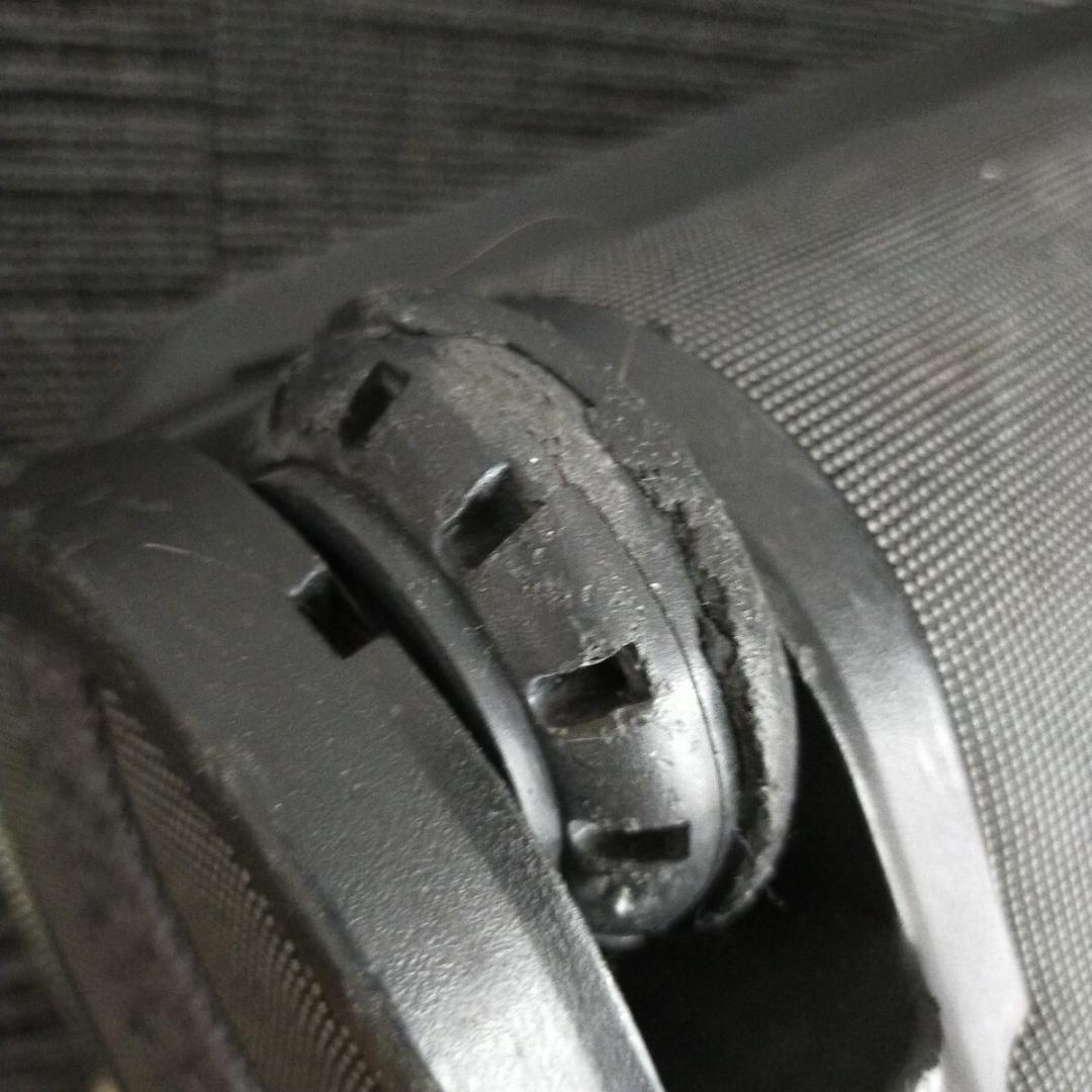 HERMES エールライン キャリーケース キャンバス ブラック スーツケース