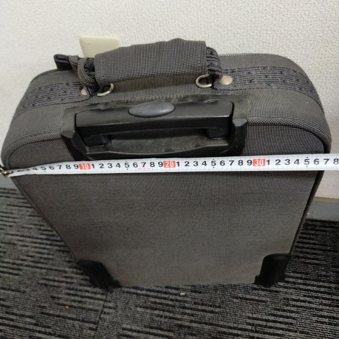 HERMES エールライン キャリーケース キャンバス ブラック スーツケース