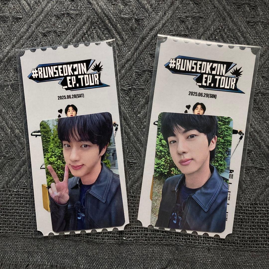JIN ジン BTS RUNSEOKJIN EP.TOUR トレカ2枚