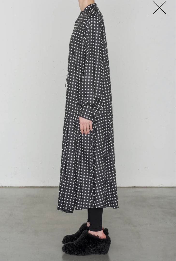 HYKE スクエアパターンドレス　サイズ1