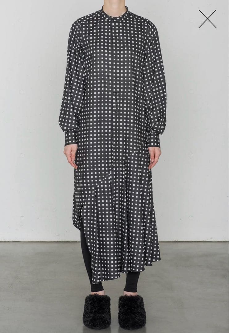 HYKE スクエアパターンドレス　サイズ1