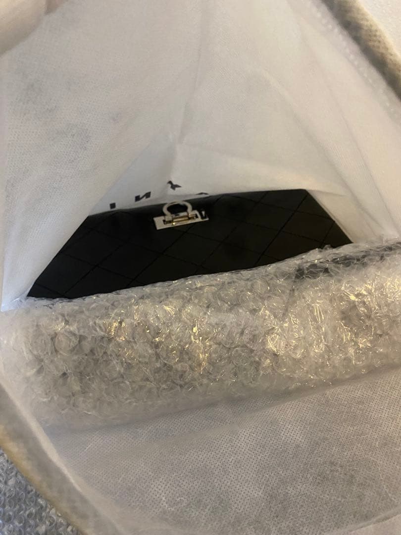 本革チェーンショルダーバッグ・シルバーカラー・改良版バルドーネ M HAYNI