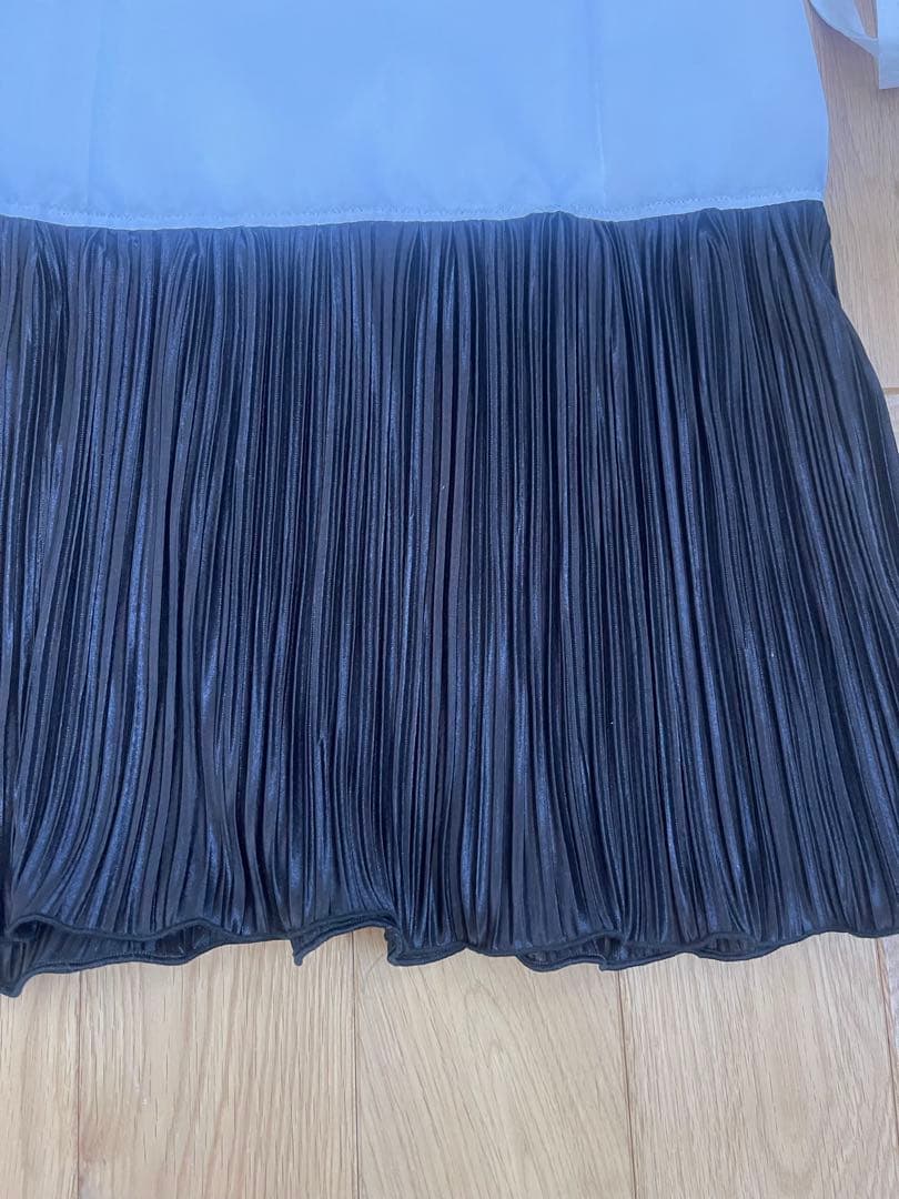 プリーツ裾除け　着物　ボタニカルイエロー、ベージュピンク、ブラック