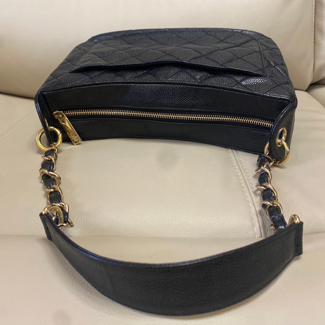 CHANEL シャネル キルティング ショルダーバッグ キャビアスキン