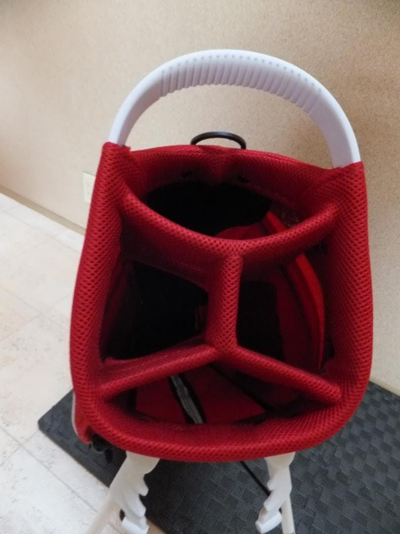 限定！elite grips 希少！スタンド付き ゴルフ キャディーバッグ（赤）