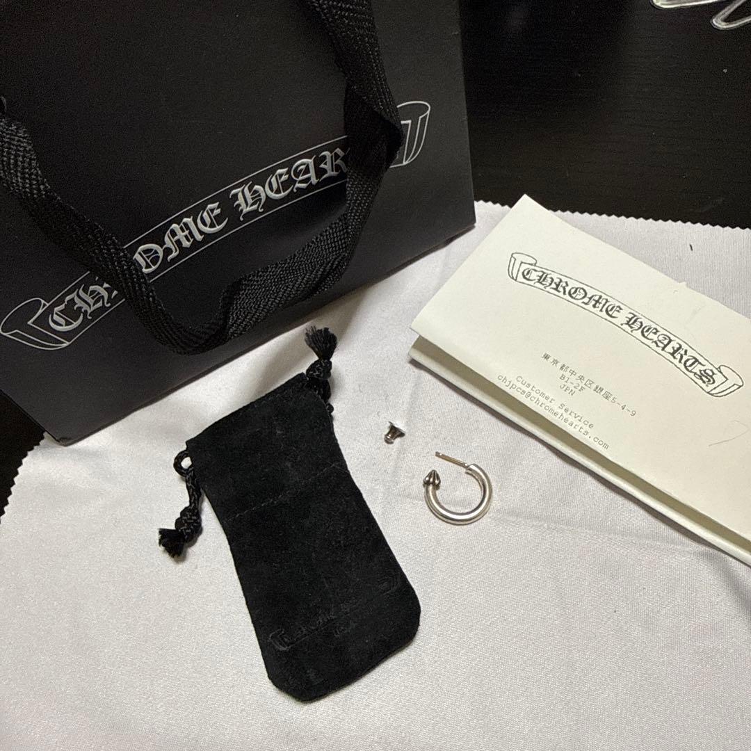 ま*げ様 クロムハーツ　chrome hearts プレーン　フープピアス　zo