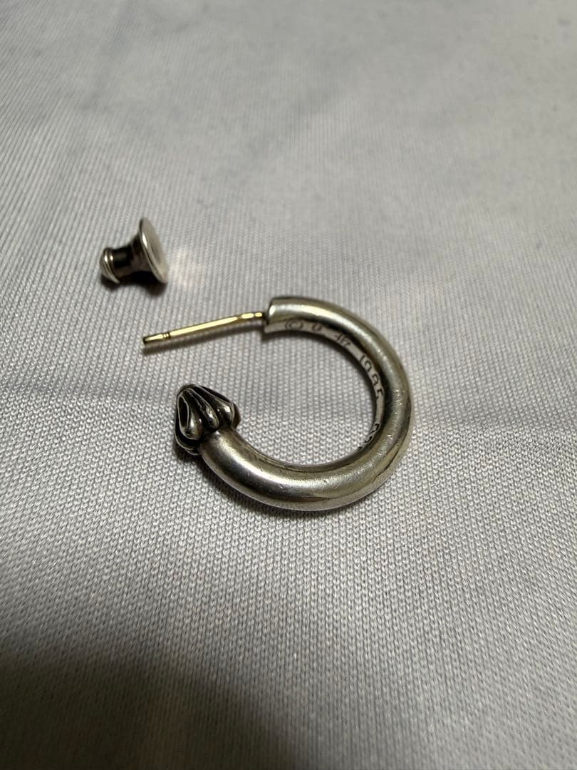 ま*げ様 クロムハーツ　chrome hearts プレーン　フープピアス　zo