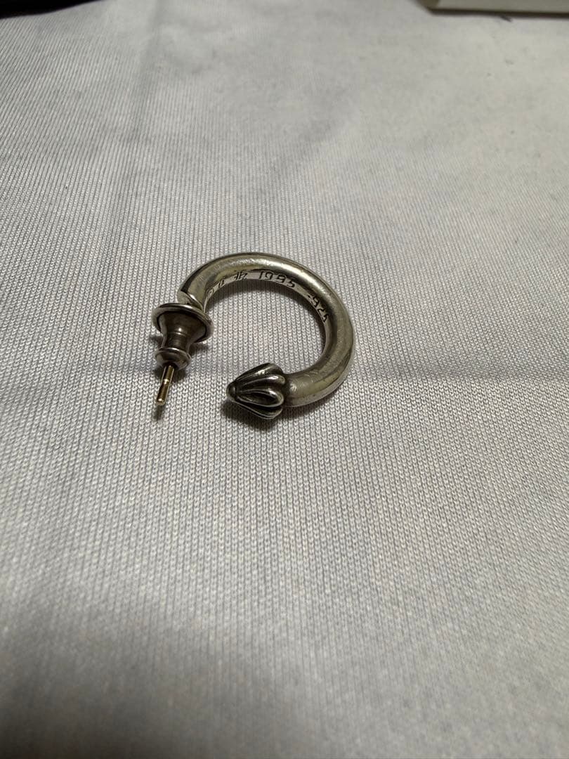 ま*げ様 クロムハーツ　chrome hearts プレーン　フープピアス　zo