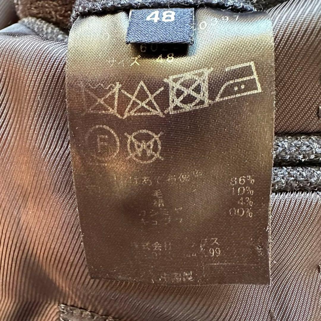 美品✨シップス×ロロ・ピアーナ　段返り　ジャケット　シルク　カシミヤ　ネイビー