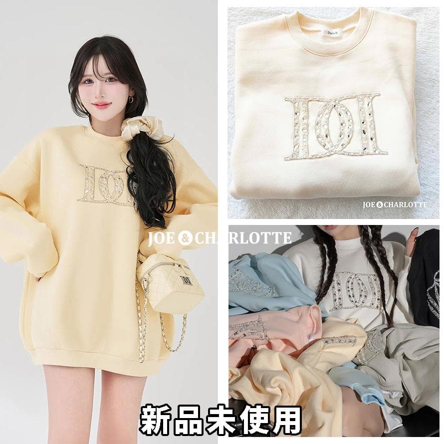 ダーリッチ darich DDロゴビジュースウェットプルオーバー イエロー