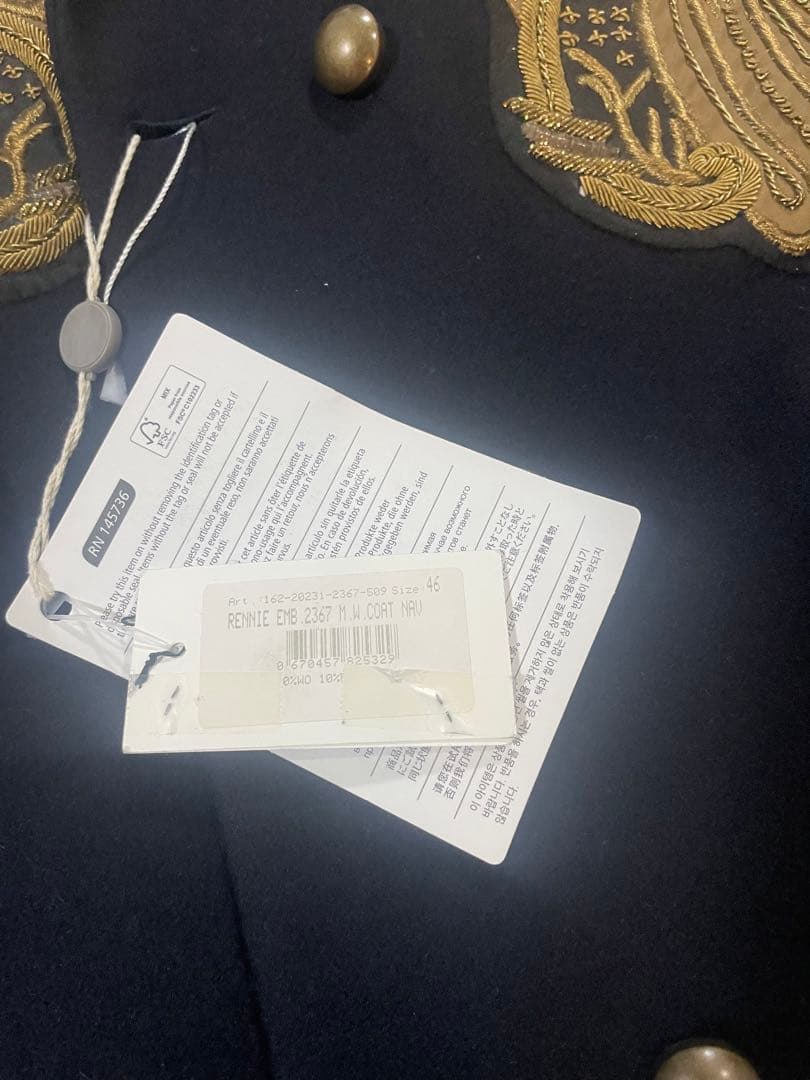 16AW Dries Van Noten チェスターコート