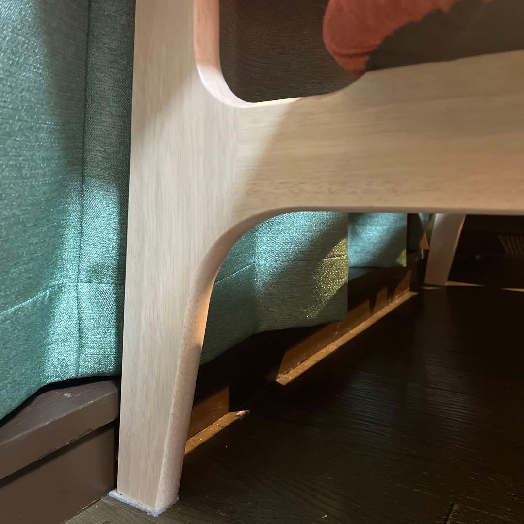 1月迄お値下げ中！【組み立て不要】傷・汚れに強いファブリック 2人用