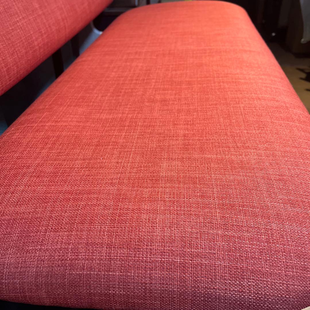 1月迄お値下げ中！【組み立て不要】傷・汚れに強いファブリック 2人用