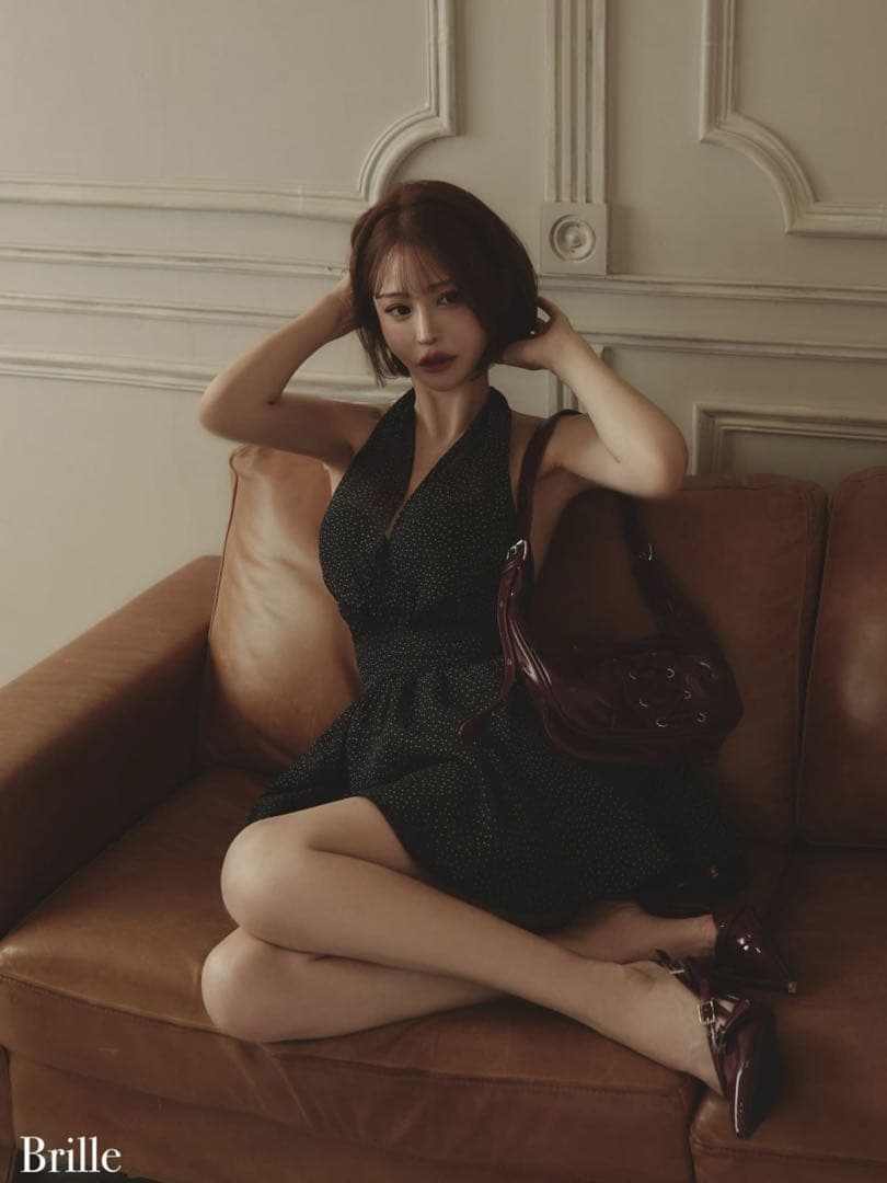 【完売商品】Brille 黒ドット　ドレス